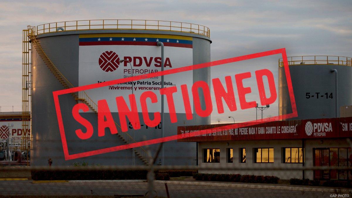 Компания против. Государственной нефтяной компании PDVSA. Санкции против нефтяных компаний. Венесуэла нефть санкции. PDVSA Венесуэла вышки.