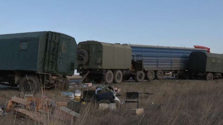 Фура протаранила колонну военной техники в Николаевской области, есть пострадавший (ВИДЕО)