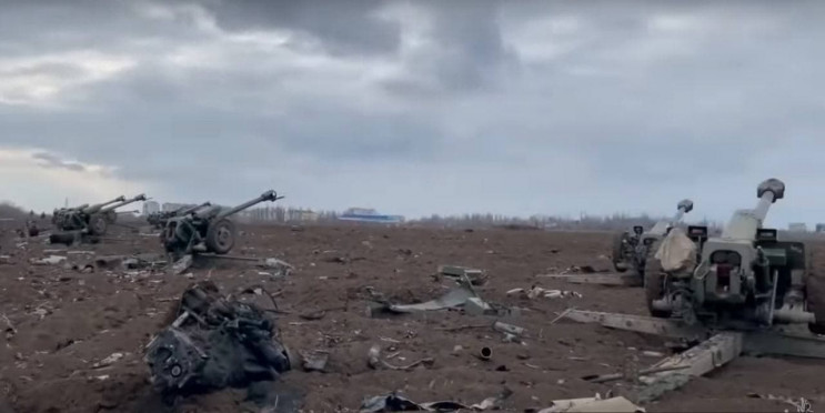 Под Николаевом ВСУ уничтожили артиллерийскую батарею россиян (ВИДЕО)