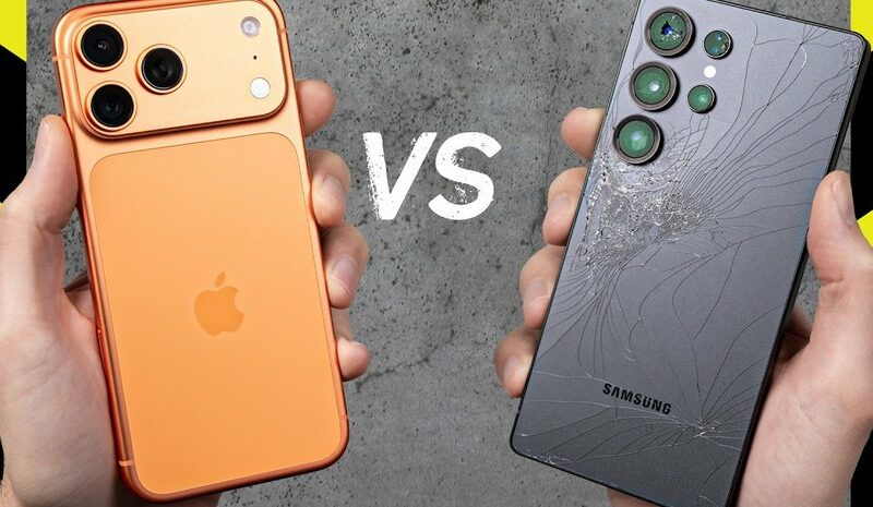 Тест на міцність: iPhone 17 Pro Max vs Galaxy S25 Ultra