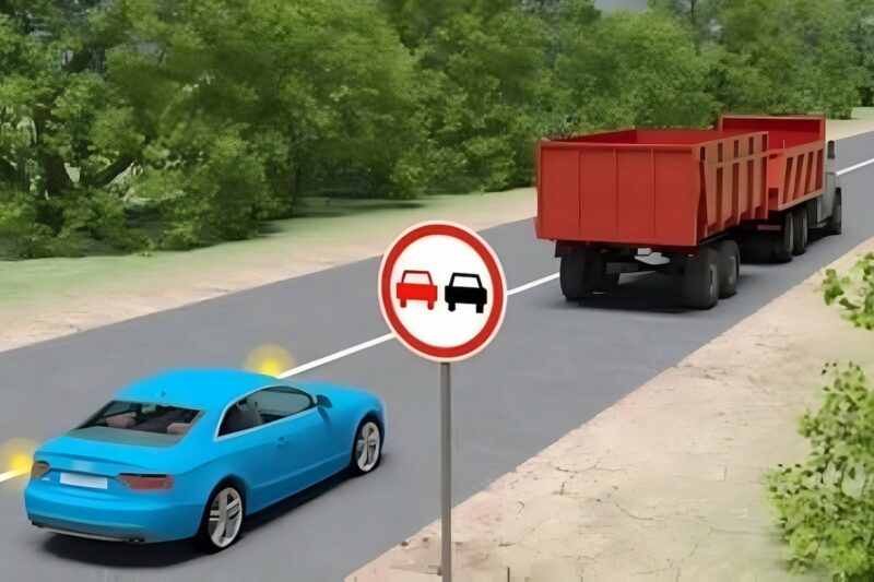 Чи дозволено обганяти вантажівку на дорозі?