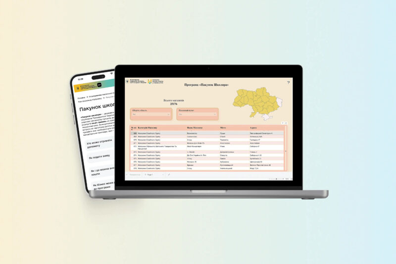 В Україні запустили інтерактивну мапу для “Пакунка школяра”