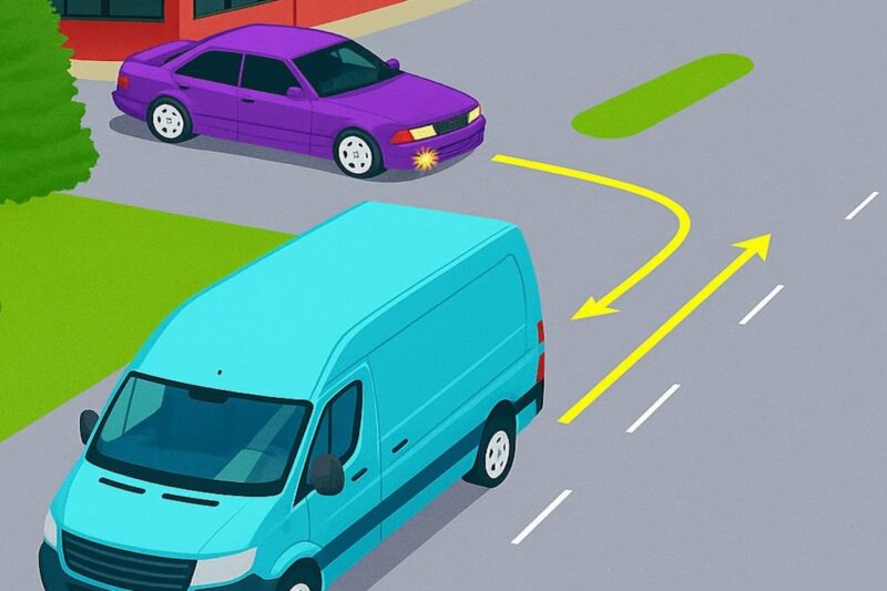 Хто має поступитися на дорозі: водій фургона чи легковика?