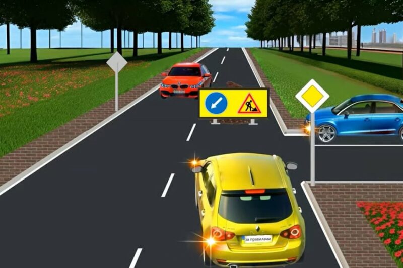 Задача з правил дорожнього руху: хто проїде першим?