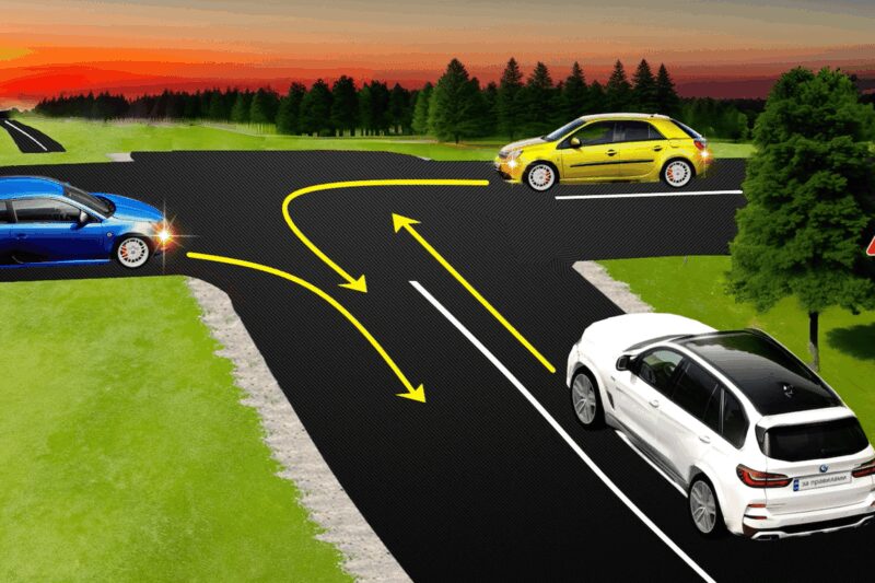 Задача з правил дорожнього руху: проїзд перехрестя