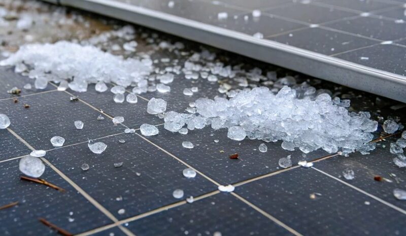 Як захистити сонячні панелі від граду та снігу?