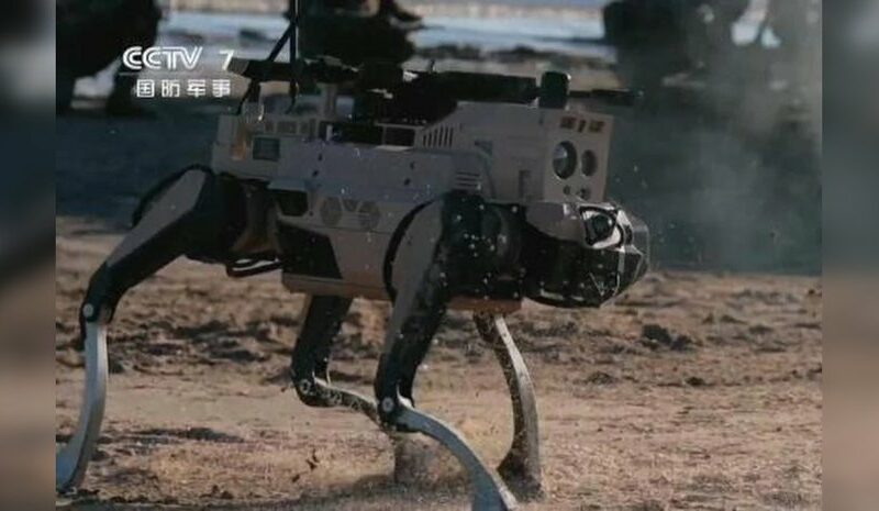 Китайські роботи-собаки в навчаннях НВАК