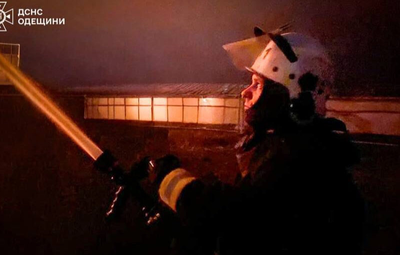 Пожежі в Одеській області через ворожі безпілотники