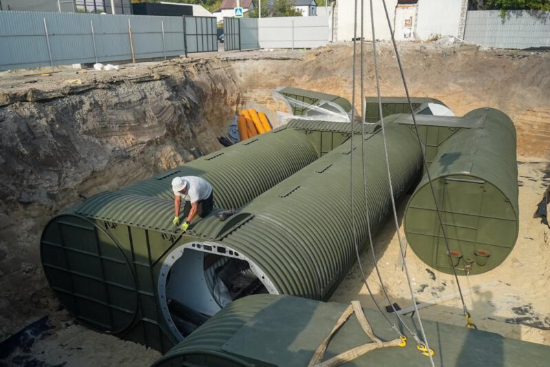 У Бородянці збудували перше модульне укриття